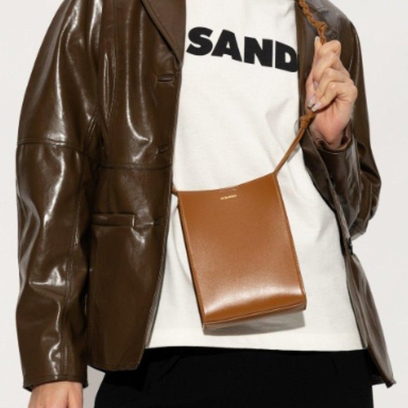 JIL SANDER BROWN ‘TANGLE SMALL’ SHOULDER BAG - Picture 8 of 8